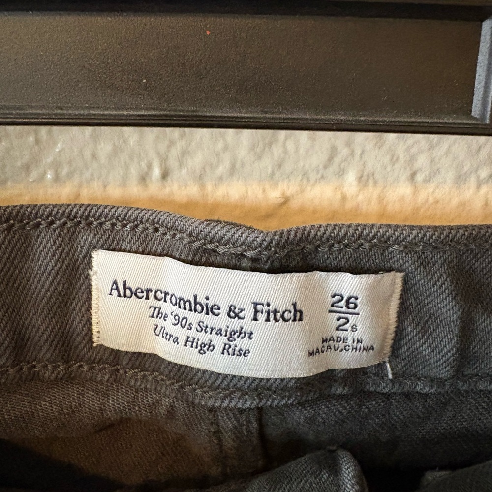 Abercrombie & Fitch Charcoal Ultra High Rise Jeans